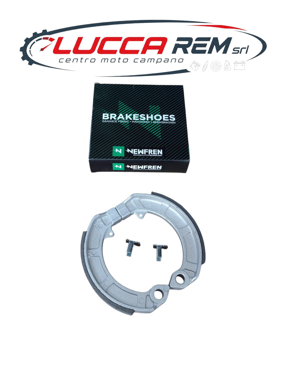 GF0128 coppia ganasce freno newfren vespa px 125 150 200 anteriori e posteriori