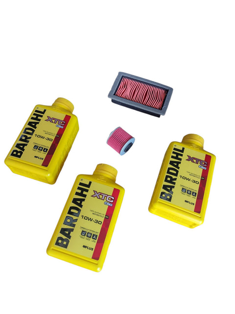 3 litri olio Bardahl xtc c60 10w-30 + filtro aria + filtro Yamaha xt660 r xt660 x 2004 2016
