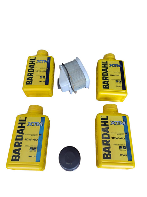 4 litri olio Bardahl xtm 10w-40 + filtro aria + filtro olio Kawasaki z 750 dal 2004
