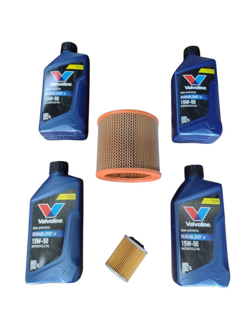 4 litri olio Valvoline Durablend 15w-50 +1 filtro aria + 1 filtro olio Aprilia rsv 1000 1998 2000