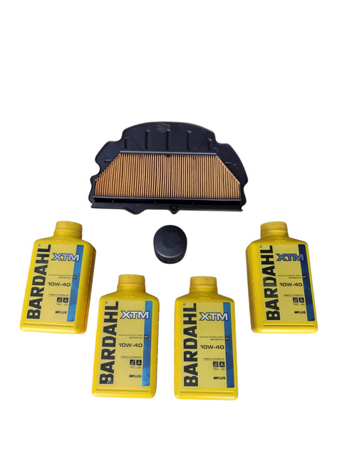 4 litri olio Bardahl xtm 10w-40 + filtro aria originale + filtro olio Honda cbr 954 rr 2002 2003