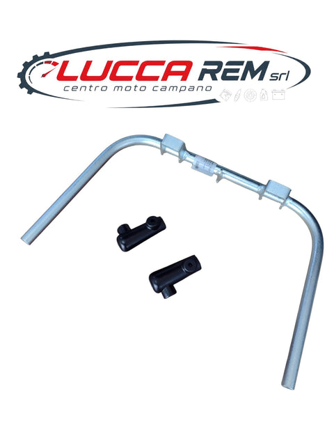cavalletto centrale zincato tubo stretto 16mm + coppia piedini vespa 50 fino al 1971