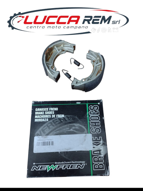 GF1234 COPPIA GANASCE NEW FREN ANTERIORI E POSTERIORI KAWASAKI KX80 1979 1982