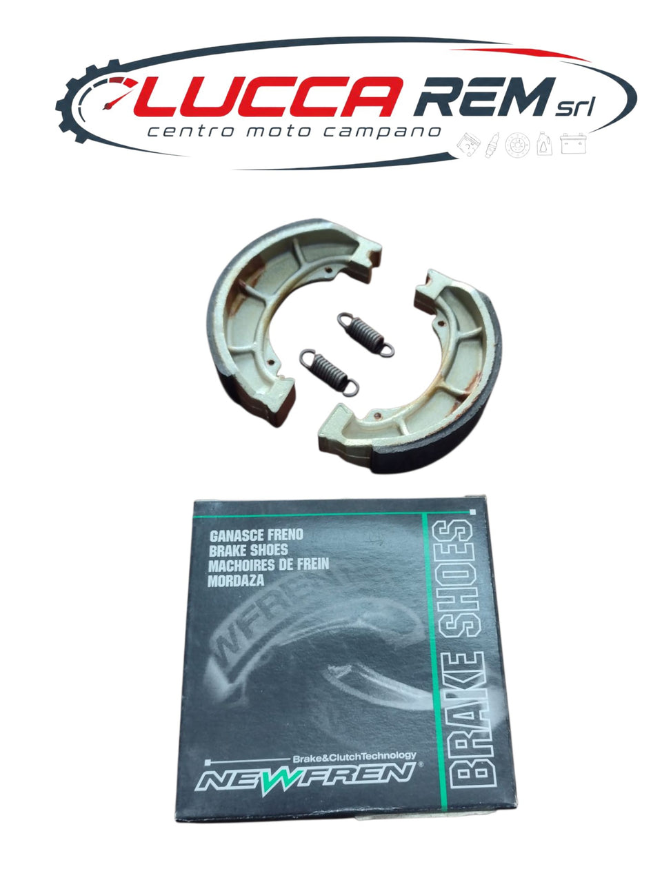GF1232 COPPIA GANASCE FRENO NEW FREN POSTERIORI  HONDA VT 750C SHADOW 1986-2009