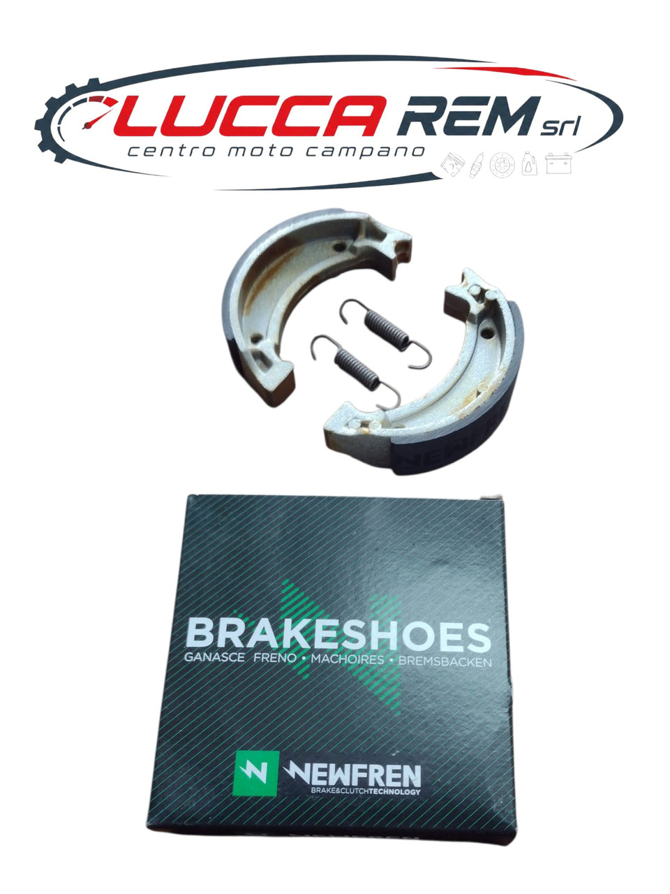 GF1200 COPPIA GANASCE FRENO NEWFREN POSTERIORI MBK BOOSTER NG50 1999