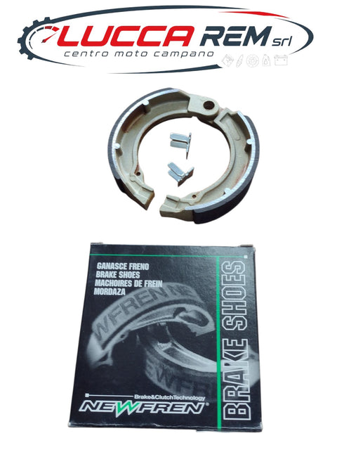 GF0087 COPPIA GANASCE FRENO POSTERIORI NEWFREN VESPA 125 1958 1962