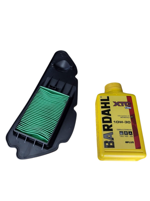 1 LITRO OLIO BARDAHL 10W30 XTC C60 100% SYNTETIC X FILTRO ARIA HONDA  SH 125 150 2013 2016