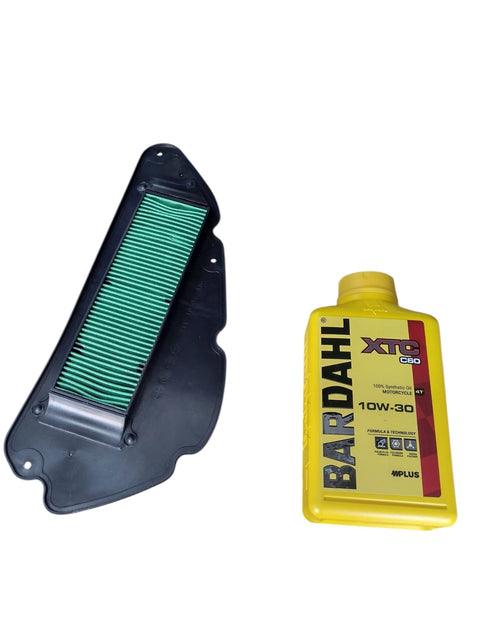 1 LITRO OLIO BARDHL XTC C60 10W30 100% SYNTHETIC + FILTRO ARIA SH 125 150 2020 2024