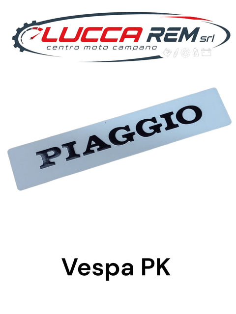 6102 Targhetta Adesiva "PIAGGIO" Per Mascherina Anteriore Vespa PK Sim. 216719