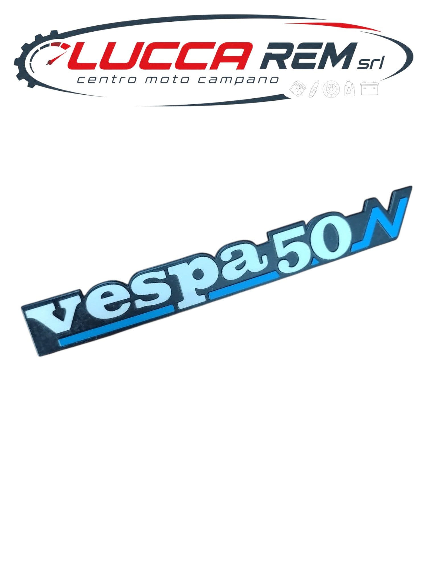 6111 Targhetta Cofano Laterale "VESPA 50 N" SIM. 256452 Vespa 50 N 1989 1990