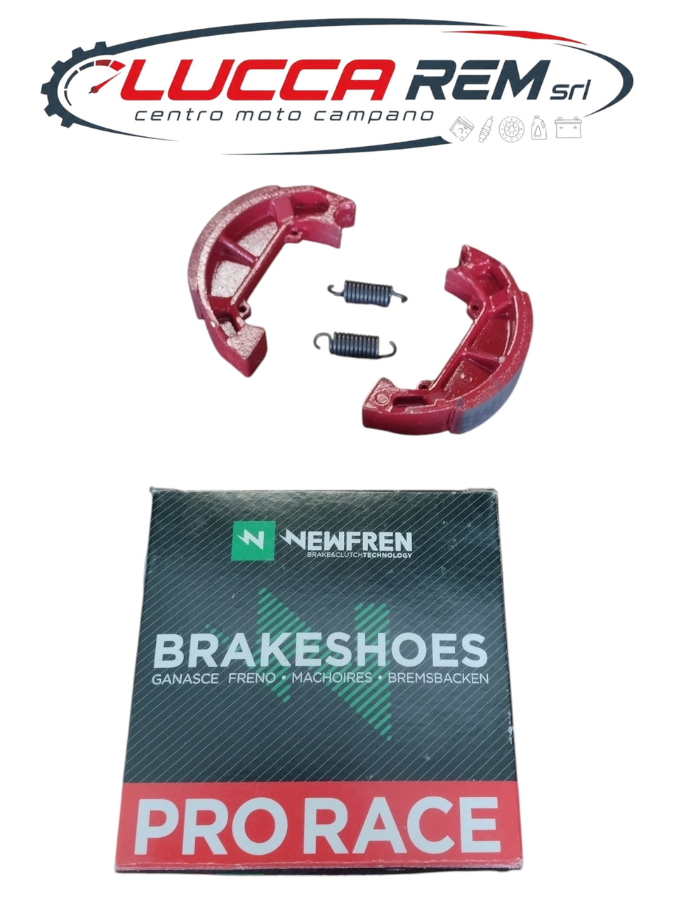 GF0252PRO Coppia Ganasce Freno Newfren Prorace Posteriori Piaggio NRG 50 1994 1995 - Quartz 50