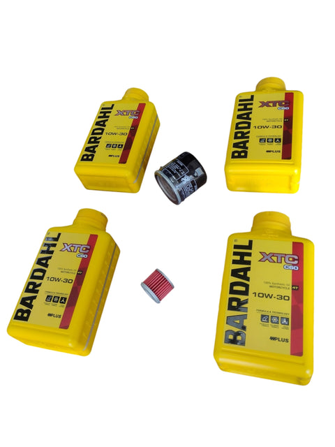 4 Litri Olio Bardahl XTC C60 10W-30 + Filtro Olio + Filtro Frizione Honda X-ADV 750 - Integra 700