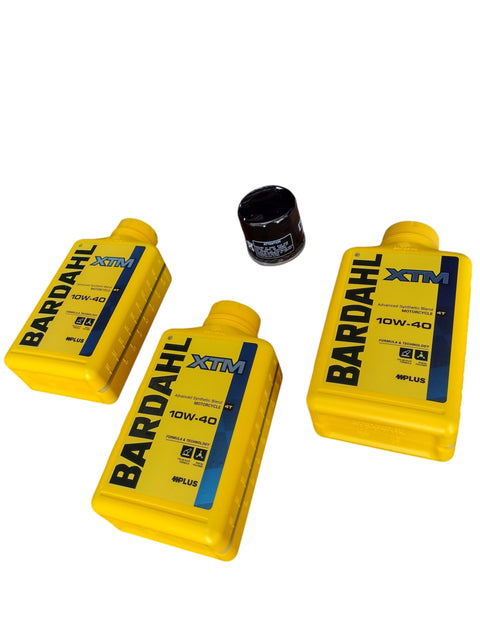 3 Litri Olio Bardahl XTM 10W-40 + Filtro Olio Yamaha T-Max 530 Dal 2017 - T-Max 560