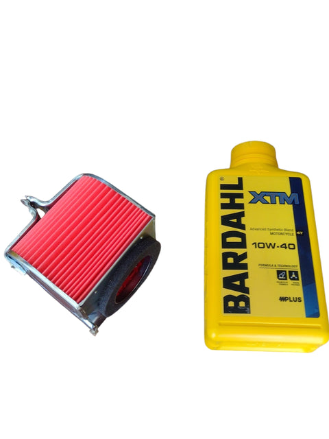 Kit Tagliando Honda CN 250 1 Litro Olio Bardahl XTM 10W-40 + Filtro Aria