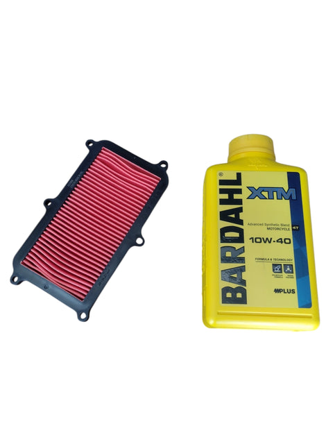 Kit Tagliando Kymco People S ABS 125 150 Dal 2017 1 Litro Olio Bardahl XTM 10W-40 + Filtro Aria