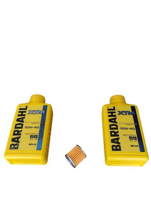 Kit Tagliando Kymco Xciting 400 2 Litri Olio Bardahl XTM 10W-40 + Filtro Olio