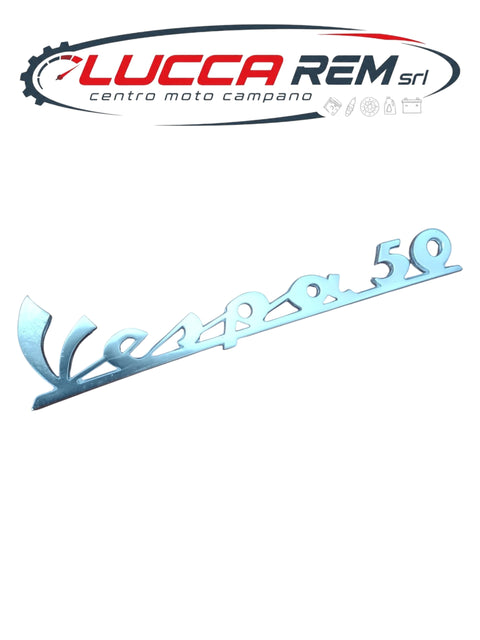 5731 Targhetta Anteriore "VESPA 50" Lunghezza 135mm Vespa 50 L - Vespa 50 R 1970 1975