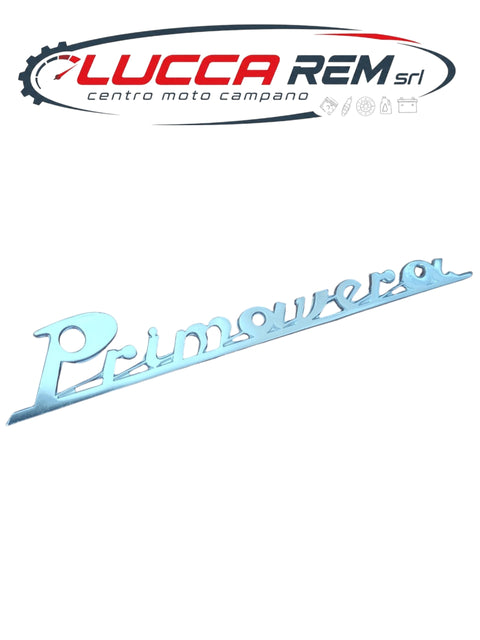 5730 Targhetta Posteriore "PRIMAVERA" Lunghezza 160mm Vespa 125 Primavera Fino Al 1974