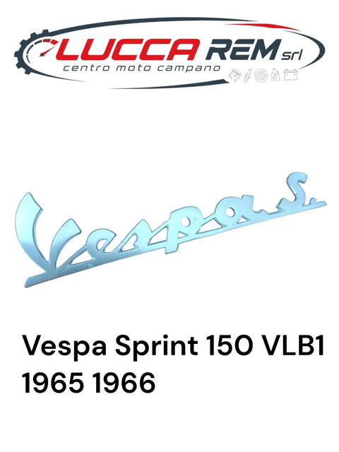 5727 Targhetta Anteriore "VESPA S." Lunghezza 155mm Vespa Sprint 150 VLB1 1965 1966