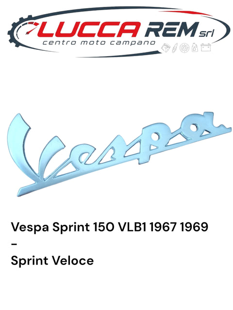 5740-A Targhetta Anteriore "VESPA" Lunghezza 130mm Vespa Sprint 150 VLB1 1967 1969 - Sprint Veloce