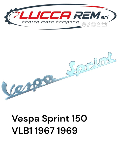 5735-P Targhetta Posteriore "VESPA SPRINT" Lunghezza 173mm Vespa Sprint 150 VLB1 1967 1969