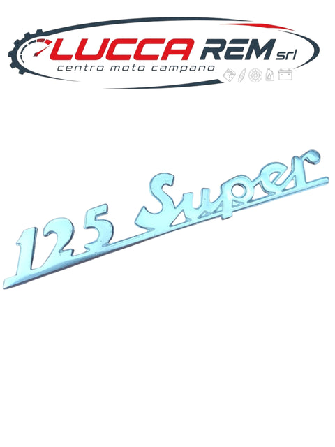 5725-P125 Targhetta Posteriore "125 SUPER" Lunghezza 115mm Vespa Super 125