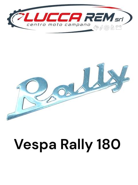 5742 Targhetta Anteriore "RALLY" Lunghezza 90mm Vespa Rally 180